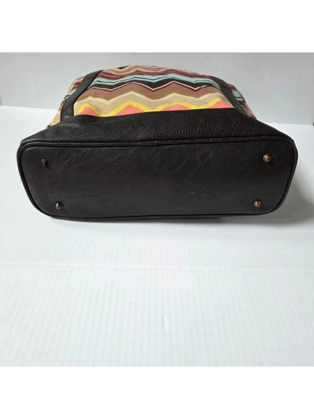 Missoni X Target Tote Bag Canvas Zig Zag Chevron Purse Travel Shopping